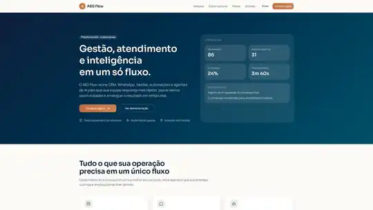 Página inicial do AEG Flow
