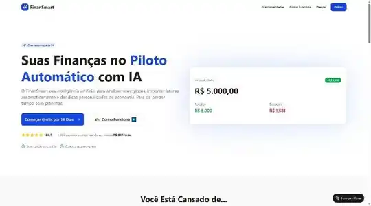 Página inicial do FinanSmart